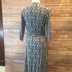 Adorable mint green tribal print wrap dress